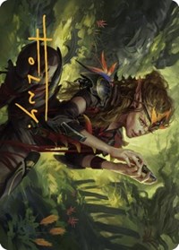 Meria, Scholar of Antiquity Art Card (Gold-Stamped Signature), Art Series: Dominaria United