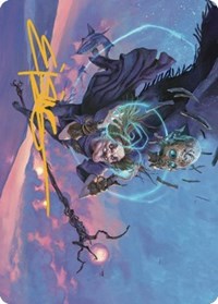 Zur, Eternal Schemer Art Card (56/81) (Gold-Stamped Signature), Art Series: Dominaria United