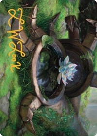 Timeless Lotus Art Card (Gold-Stamped Signature), Art Series: Dominaria United