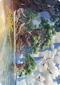 Yavimaya Coast Art Card (Gold-Stamped Signature), Art Series: Dominaria United