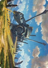 Plains Art Card (62/81) (Gold-Stamped Signature), Art Series: Dominaria United