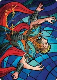 Ertai Resurrected Art Card (70/81) (Gold-Stamped Signature), Art Series: Dominaria United