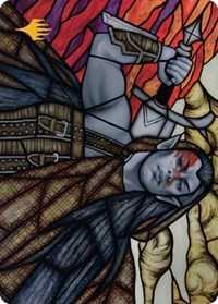 Radha, Coalition Warlord Art Card (Gold-Stamped Signature), Art Series: Dominaria United