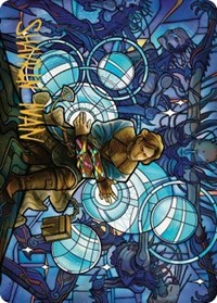 Raff, Weatherlight Stalwart Art Card (Gold-Stamped Signature), Art Series: Dominaria United