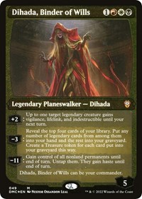 Dihada, Binder of Wills (Display Commander) - Thick Stock, Commander: Dominaria United