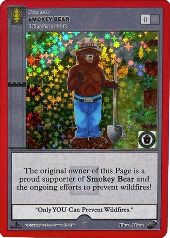 Smokey Bear (1st Edition), Holo, front