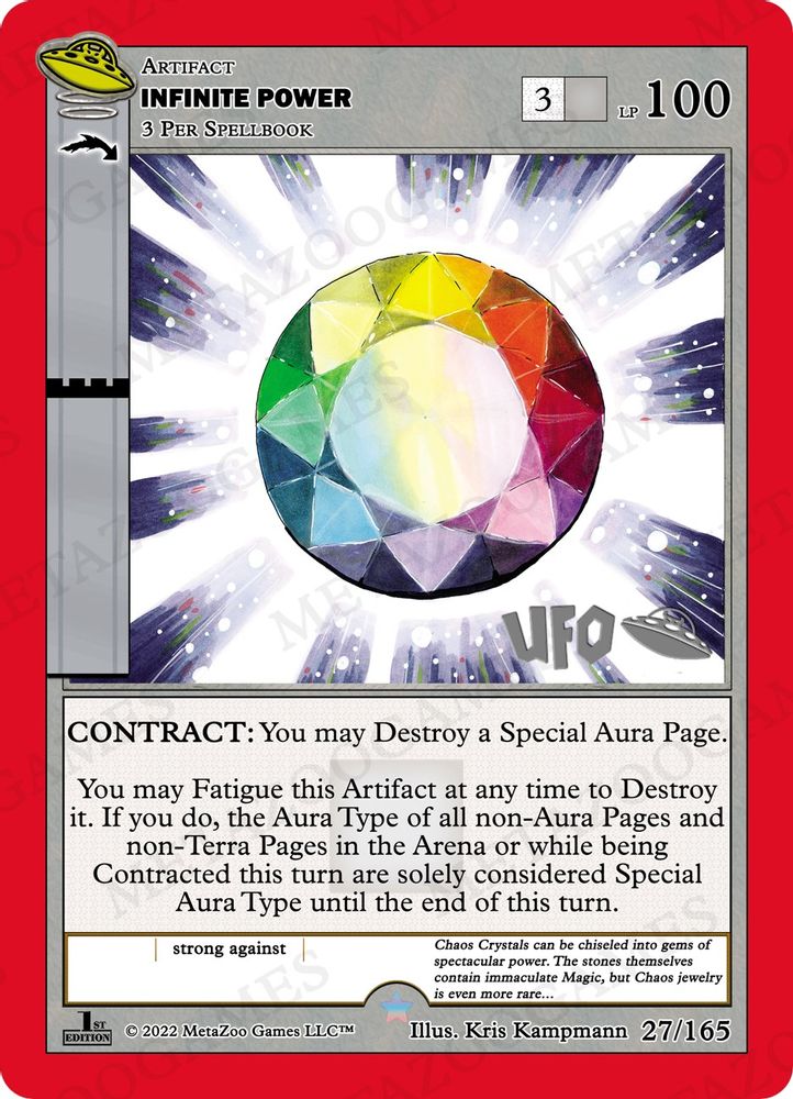 Infinite Power, Standard, front