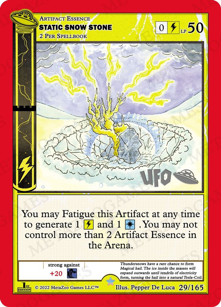 Static Snow Stone, Standard, front