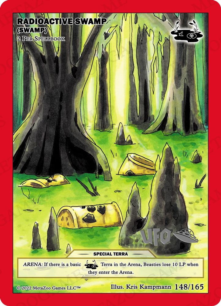 Radioactive Swamp (Swamp), Standard, front