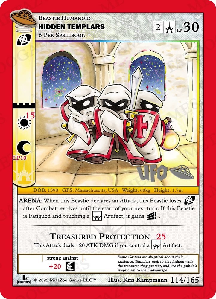 Hidden Templars, Standard, front