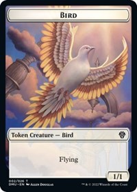 Bird (002) // Zombie Double-Sided Token, Dominaria United