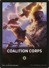Coalition Corps Theme Card, Dominaria United