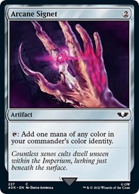 Arcane Signet (227) (Surge Foil), Universes Beyond: Warhammer 40,000