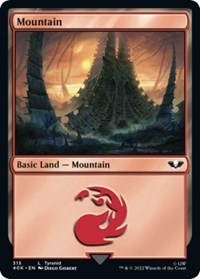 Mountain (315) (Surge Foil), Universes Beyond: Warhammer 40,000
