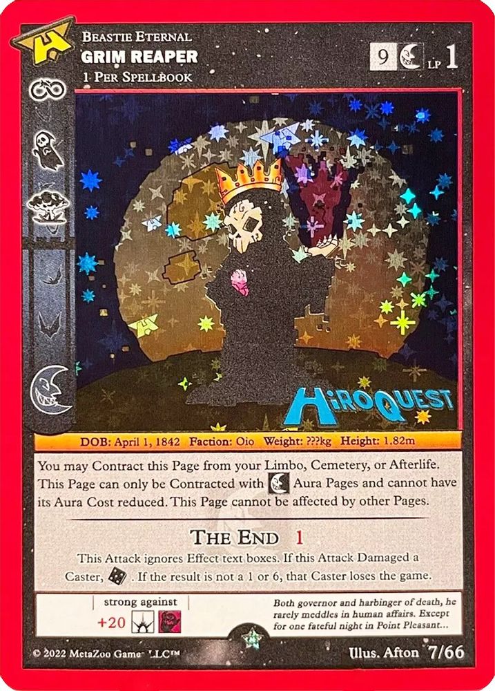 Grim Reaper, Standard, front