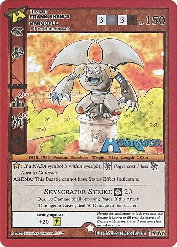 Frank Shaw's Gargoyle, Standard, front