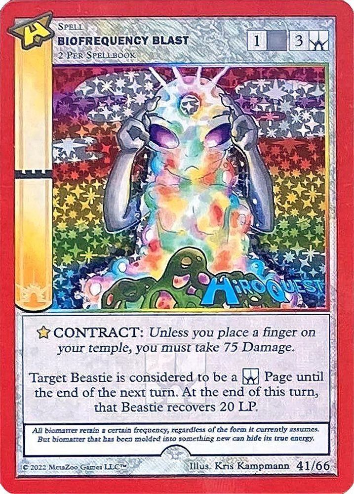 Biofrequency Blast, Holo, front