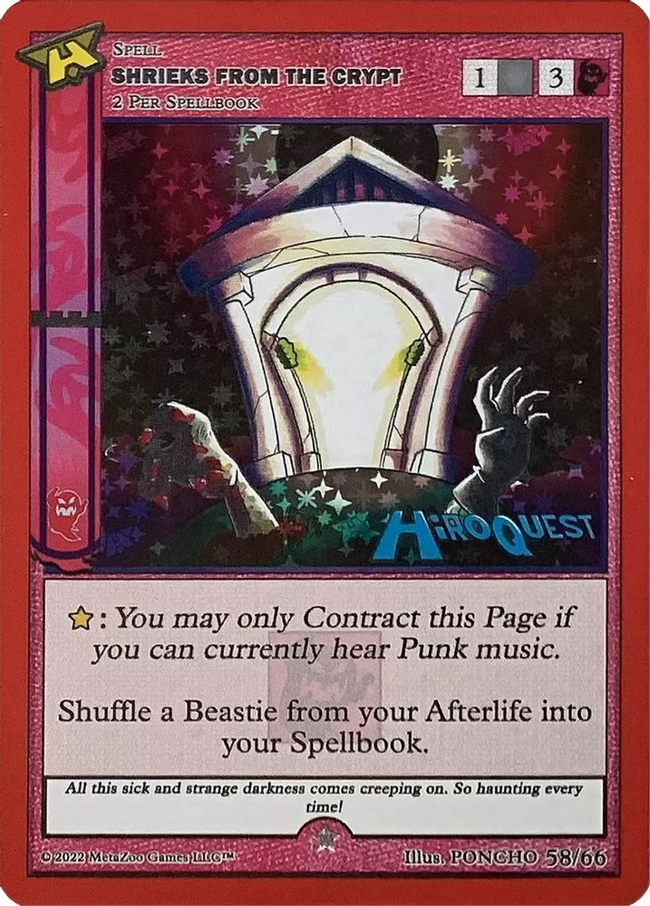 Shrieks From The Crypt, Standard, front