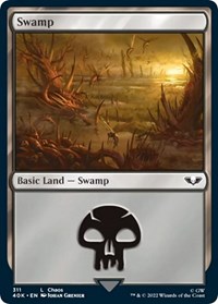 Swamp (311) (Surge Foil), Universes Beyond: Warhammer 40,000