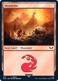 Mountain (316) (Surge Foil), Universes Beyond: Warhammer 40,000
