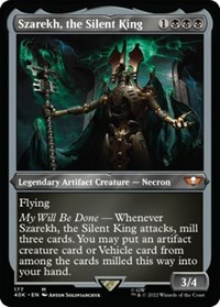 Szarekh, the Silent King (Display Commander) (Surge Foil) - Thick Stock, Universes Beyond: Warhammer 40,000