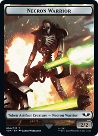 Necron Warrior // Insect Double-Sided Token (Surge Foil), Universes Beyond: Warhammer 40,000