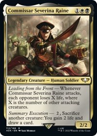 Commissar Severina Raine (Surge Foil), Universes Beyond: Warhammer 40,000