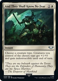 And They Shall Know No Fear (Surge Foil), Universes Beyond: Warhammer 40,000