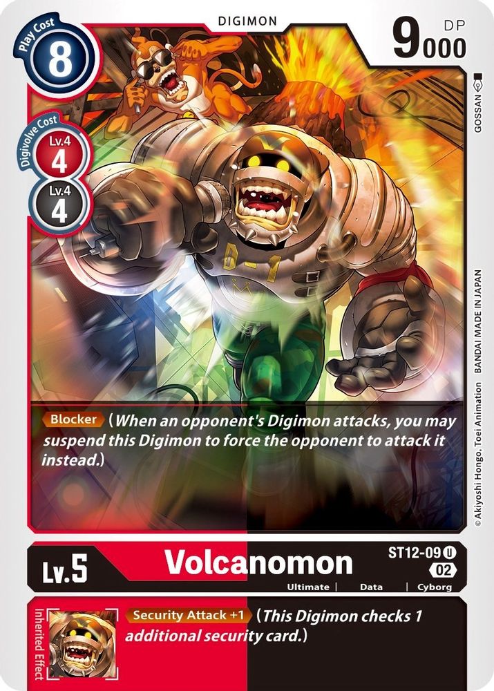 Volcanomon, Standard, front