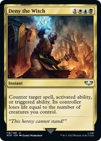 Deny the Witch (Surge Foil), Universes Beyond: Warhammer 40,000