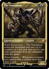 The Swarmlord (Display Commander) (Foil Etched) - Thick Stock, Universes Beyond: Warhammer 40,000