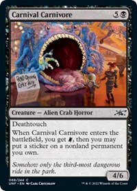 Carnival Carnivore, Unfinity