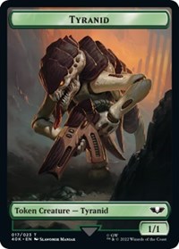 Tyranid (017) // Tyranid (018) Double-Sided Token (Surge Foil), Universes Beyond: Warhammer 40,000