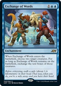 Exchange of Words, Unfinity