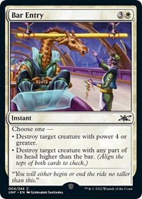 Bar Entry, Unfinity