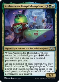 Ambassador Blorpityblorpboop (Galaxy Foil), Unfinity