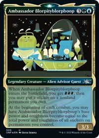 Ambassador Blorpityblorpboop (Showcase) (Galaxy Foil), Unfinity