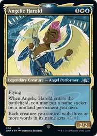 Angelic Harold (Showcase) (Galaxy Foil), Unfinity