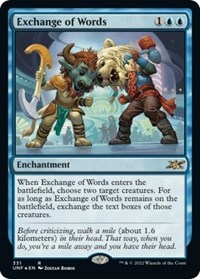 Exchange of Words (Galaxy Foil), Unfinity