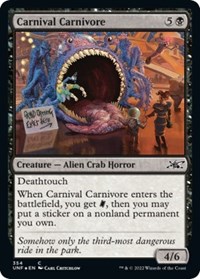 Carnival Carnivore (Galaxy Foil), Unfinity