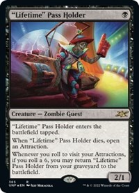 "Lifetime" Pass Holder (Galaxy Foil), Unfinity