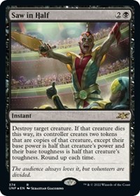Saw in Half (Galaxy Foil), Unfinity