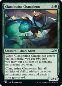 Clandestine Chameleon (Galaxy Foil), Unfinity