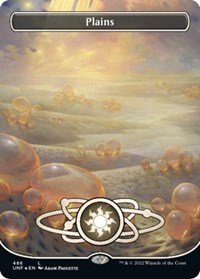 Plains (486) (Borderless) (Galaxy Foil), Unfinity