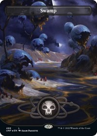 Swamp (488) (Borderless) (Galaxy Foil), Unfinity