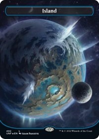 Island (492) (Borderless) (Galaxy Foil), Unfinity