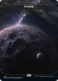 Swamp (493) (Borderless) (Galaxy Foil), Unfinity