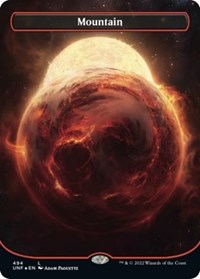 Mountain (494) (Borderless) (Galaxy Foil), Unfinity