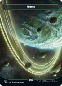 Forest (495) (Borderless) (Galaxy Foil), Unfinity