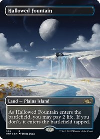 Hallowed Fountain (Borderless) (Galaxy Foil), Unfinity